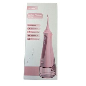 SEJOY Water Flosser C91-PIN Cordless Oral Irrigator Pink USB Rechargeable